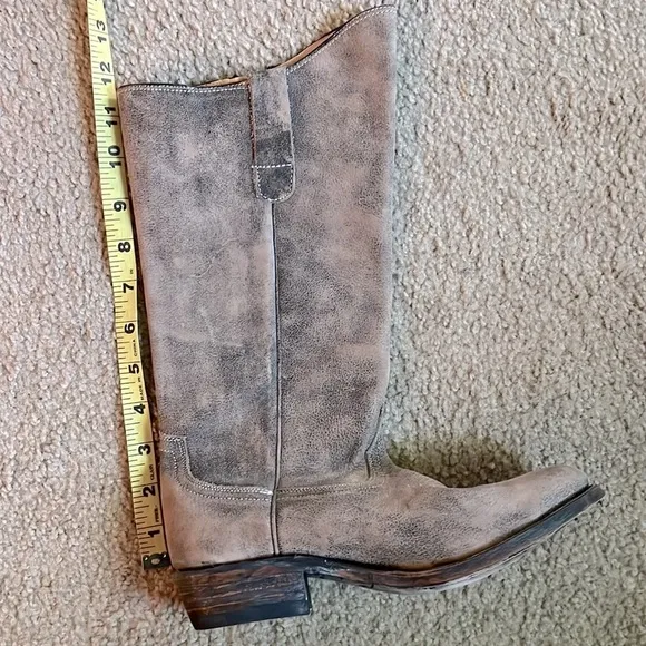 Miz Mooz Cerrano Leather Stonewash Boho Western Festival Tall Cowboy Boots