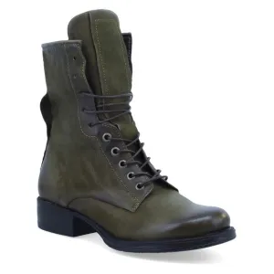 Miz Mooz ‘Nala’ Combat Boots in Distressed Jade