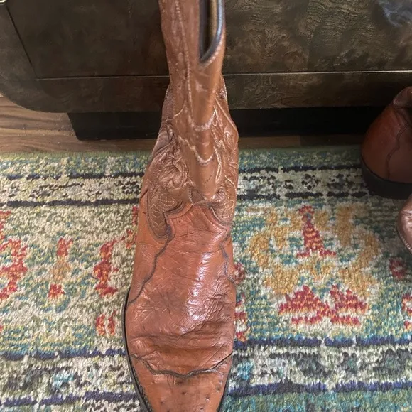 Montana Brown Leather Cowboy Boots M7420