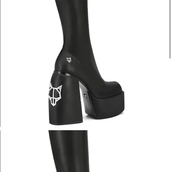 Naked Wolfe Spice Black Stretch Boots