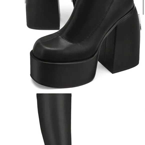 Naked Wolfe Spice Black Stretch Boots
