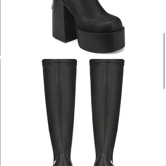 Naked Wolfe Spice Black Stretch Boots