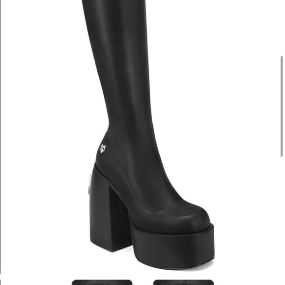 Naked Wolfe Spice Black Stretch Boots