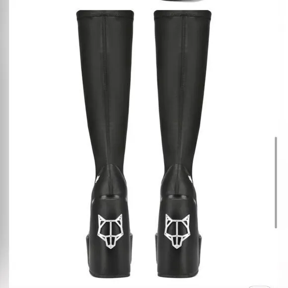 Naked Wolfe Spice Black Stretch Boots