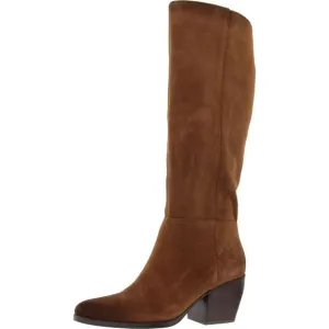 Naturalizer Womens Fae Brown Suede Block Heel Tall Knee-High Boots Shoes New
