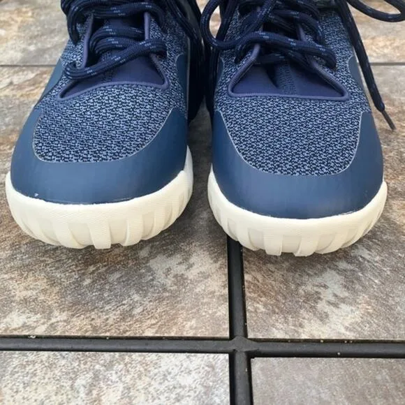 NEW Adidas Blue Tubular X Primeknit PK Trainers  Sneakers S74926 M7/W8.5
