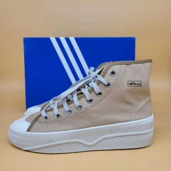 New Adidas Nizza 2 Platform 'Pale Nude' Men's Shoes Size 8