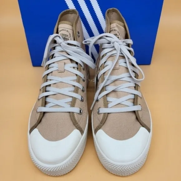 New Adidas Nizza 2 Platform 'Pale Nude' Men's Shoes Size 8