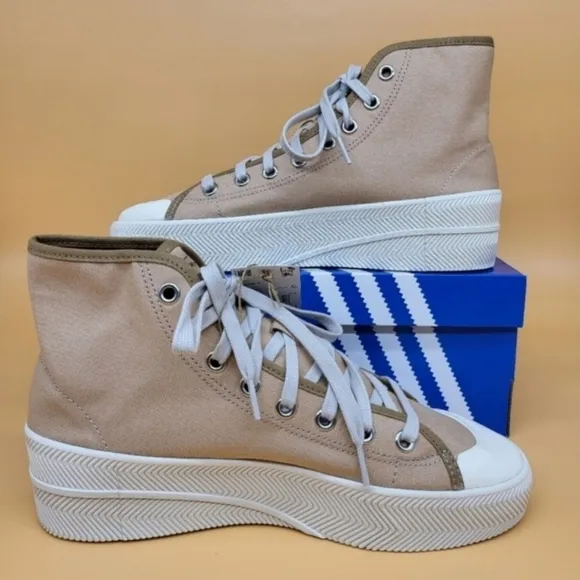 New Adidas Nizza 2 Platform 'Pale Nude' Men's Shoes Size 8