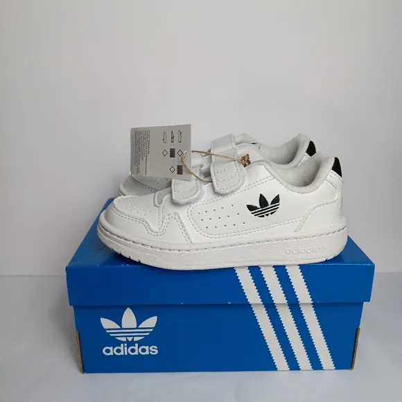 New Adidas NY 90 CF Toddler Shoes White Size 9k, 10k