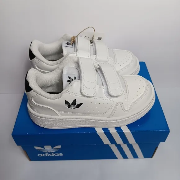 New Adidas NY 90 CF Toddler Shoes White Size 9k, 10k