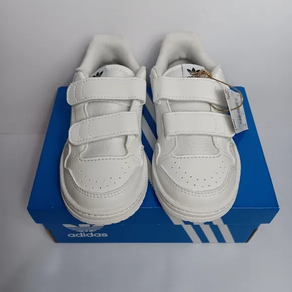 New Adidas NY 90 CF Toddler Shoes White Size 9k, 10k