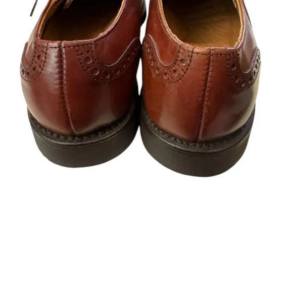 New Allen Edmonds Benton Chili Leather Lace-up Oxford Dress Shoes 8.5  8.5D
