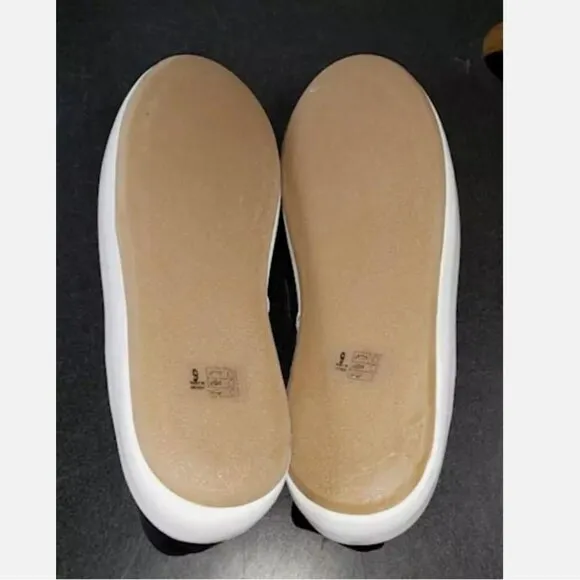 NEW Anthro Beek Jay Handmade Leather Slip-On Flat Sneaker Slide Shoes Black Sz 9