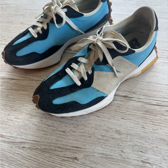 New Balance 327 Sneakers Shoes MS327BM Vibrant Sky Blue Men's Size 9.5
