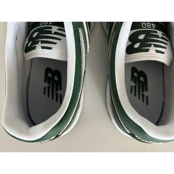 New Balance 480 Basketball Inspired Sneakers in Green/White Men’s 5 Women’s 6.5