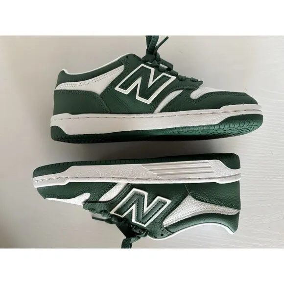 New Balance 480 Basketball Inspired Sneakers in Green/White Men’s 5 Women’s 6.5
