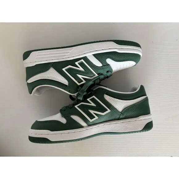 New Balance 480 Basketball Inspired Sneakers in Green/White Men’s 5 Women’s 6.5