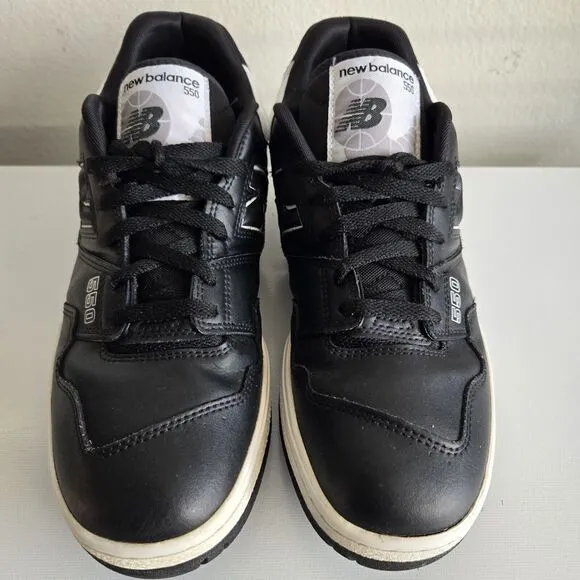 New Balance 550 'Black White' Leather BB550SV1 Retro Shoes Men Sz‎ 11.5 Panda