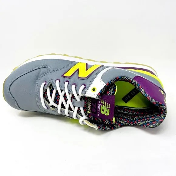 New Balance 574 Classic Street Beat Gray Purple Womens Casual Shoes WL574SBF