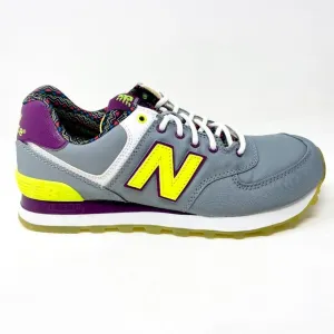 New Balance 574 Classic Street Beat Gray Purple Womens Casual Shoes WL574SBF