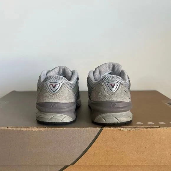 New Balance 990 V5 Grey/Wht Toddler Sneakers- SZ 5 C