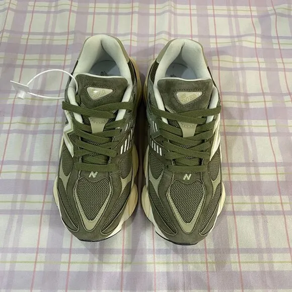 New Balance Army Green Retro Running Shoes