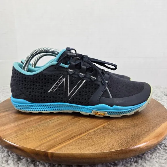 New Balance Minimus Trail 10v4 Black Blue Athletic Minimalist Shoes Womens 9.5 B