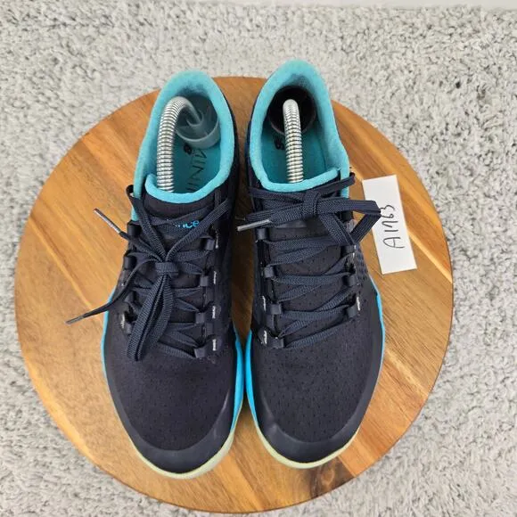 New Balance Minimus Trail 10v4 Black Blue Athletic Minimalist Shoes Womens 9.5 B