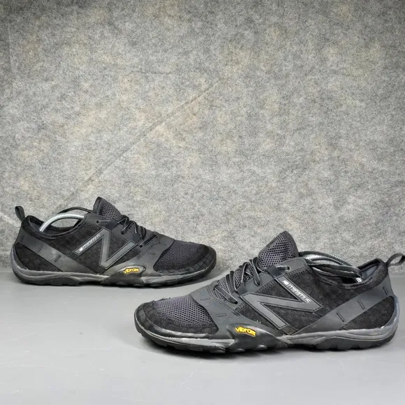 New Balance Minimus Trail MT10 Barefoot Shoes Sneakers Black Mens Sz 12 MT10SB
