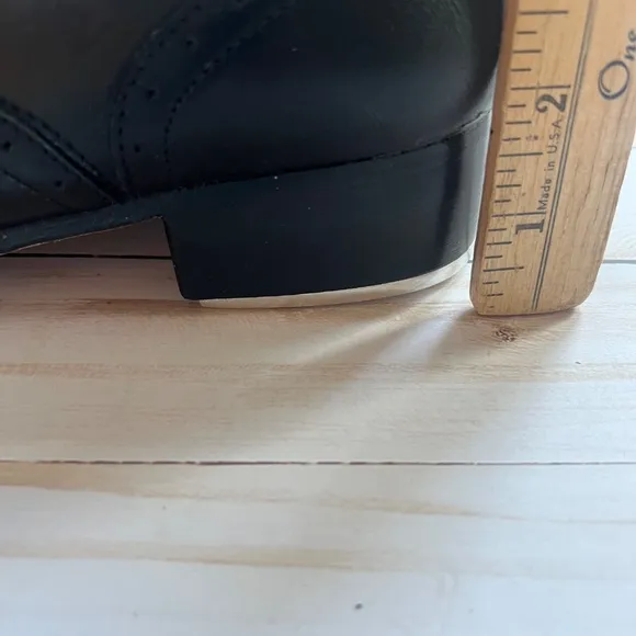 New Bloch Jason Samuels Smith Hard Sole Black Leather Tap Shoes Ladies Size 10