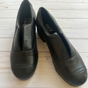 New Bloch Jason Samuels Smith Hard Sole Black Leather Tap Shoes Ladies Size 10