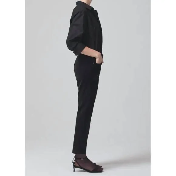 NEW CITIZENS OF HUMANITY isola cropped boot pants in black