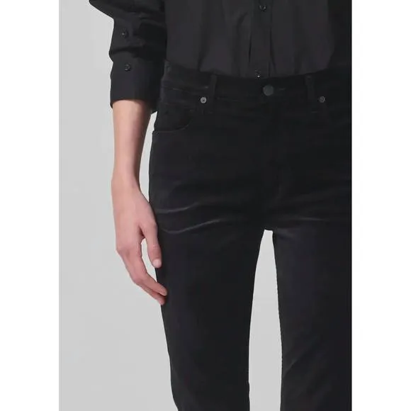NEW CITIZENS OF HUMANITY isola cropped boot pants in black