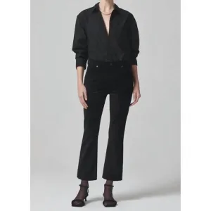 NEW CITIZENS OF HUMANITY isola cropped boot pants in black