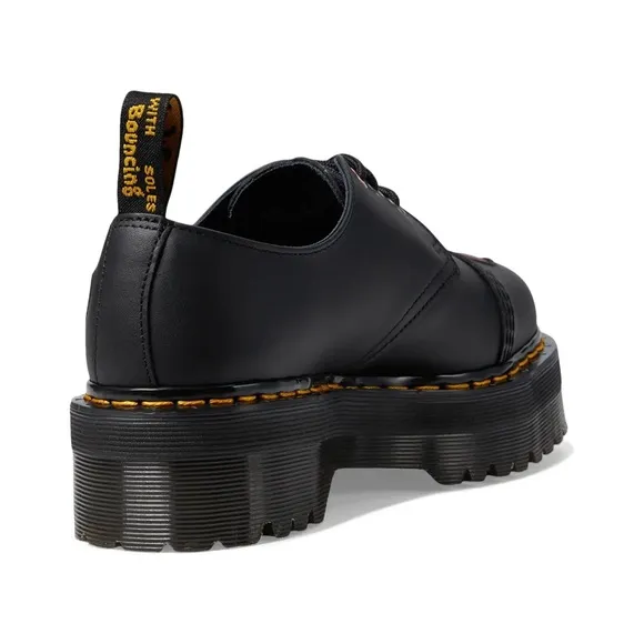 NEW Dr. Martens 1461 Quad Heart Leather Platform Lace-Up Shoes Women’s Sz 9