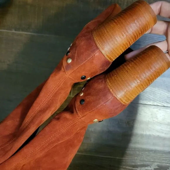NEW Free People Dakota Boots Womens 9 Suede Slouch Boho Country Western