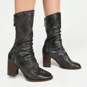 NEW Free People Elle Slouch Boots Womens 9 Boho Mid Calf Cottagcore Whimsygoth