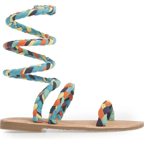 NEW FREE PEOPLE | Havana Gladiator Sandal Multi Braid Size 7