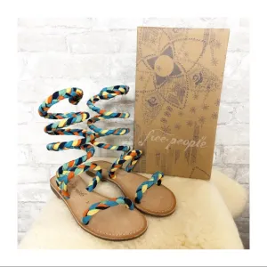 NEW FREE PEOPLE | Havana Gladiator Sandal Multi Braid Size 7