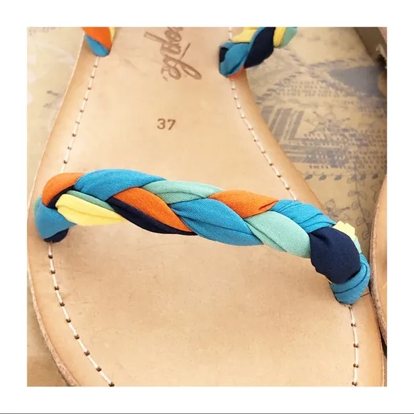 NEW FREE PEOPLE | Havana Gladiator Sandal Multi Braid Size 7