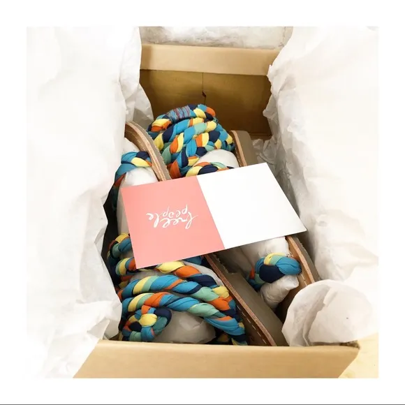 NEW FREE PEOPLE | Havana Gladiator Sandal Multi Braid Size 7