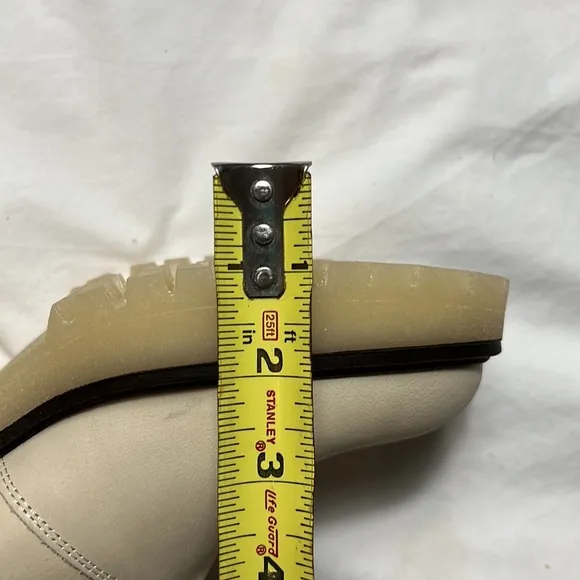 NEW Free people james Chelsea  chunky  heels boots shoes  in bone size 7…