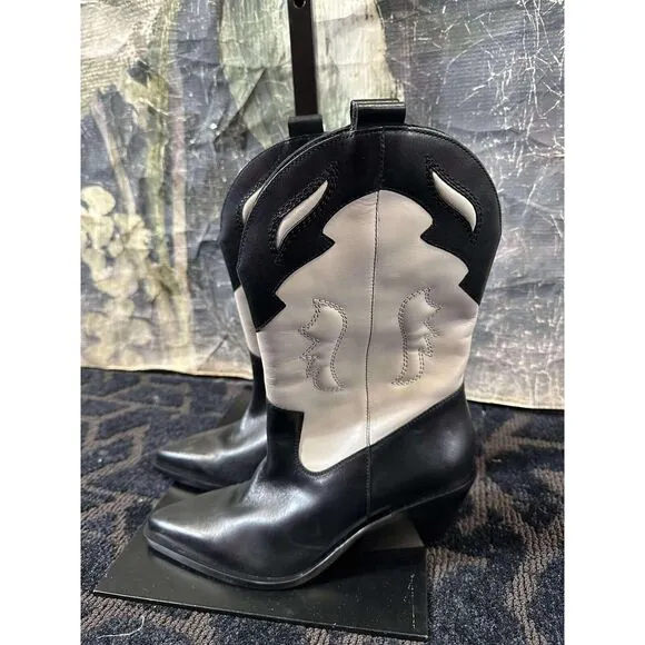 New Free People Twin Flames Western Boots Size 10