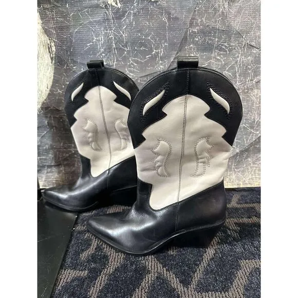 New Free People Twin Flames Western Boots Size 10