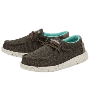 NEW HEY DUDE kid's wally sox shoes in musk