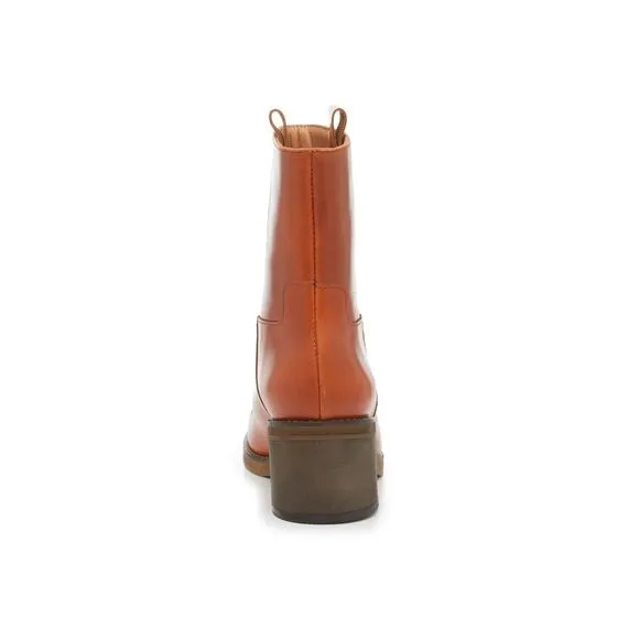 NEW In Box-Free people Tabby Ankle Bootie Tuscan Tan Cognac Sz:37.5 (7) Ret$198