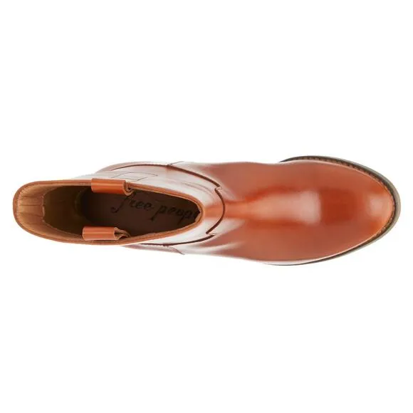 NEW In Box-Free people Tabby Ankle Bootie Tuscan Tan Cognac Sz:37.5 (7) Ret$198