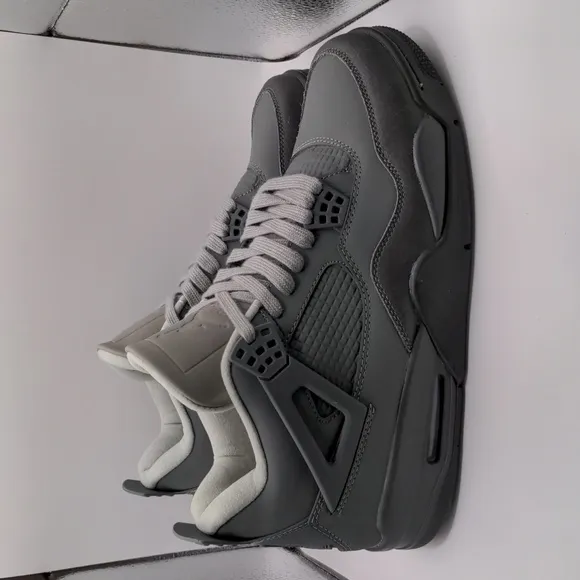 New Jordan 4 Retro Wet Cement Paris Olympics Iron Grey Basketball Shoes Sz 11