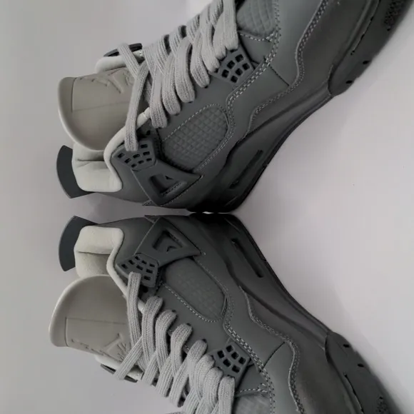 New Jordan 4 Retro Wet Cement Paris Olympics Iron Grey Basketball Shoes Sz 11
